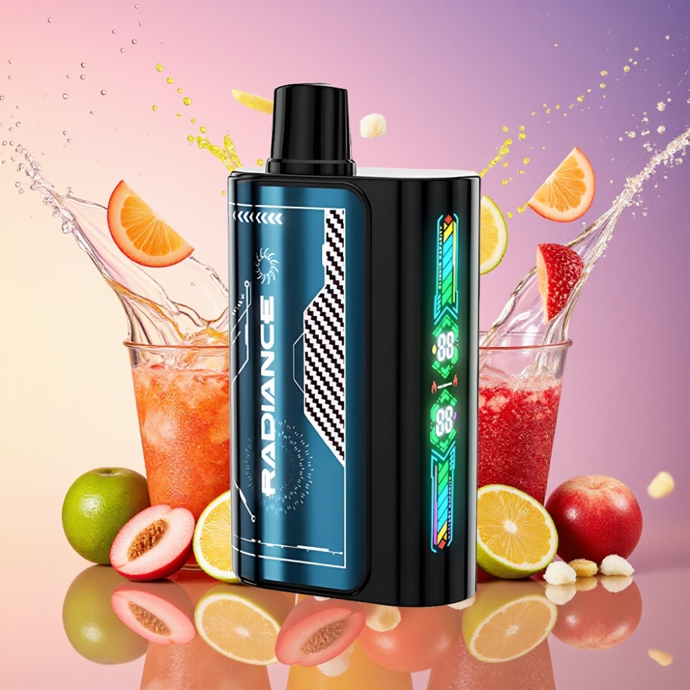 JNR Radiance 31000 Puffs Engangs Vape Sommerfersken Is 28ml Dual Mesh Coil 950 mAh Type-C 2% Engros Danmark