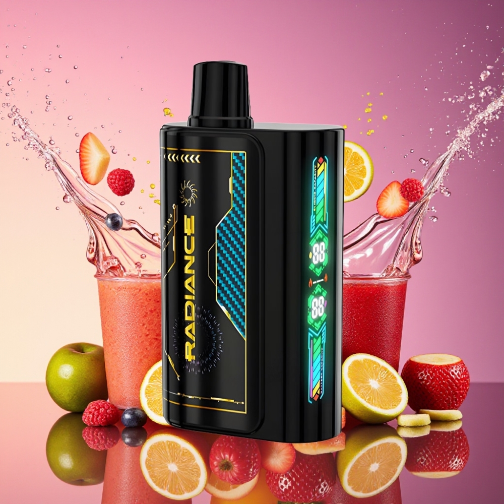 JNR Radiance 31000 Pust Engangs Vape Blandede Bær 28ml Dual Mesh Coil 950mAh Type-C 2% Engros Danmark