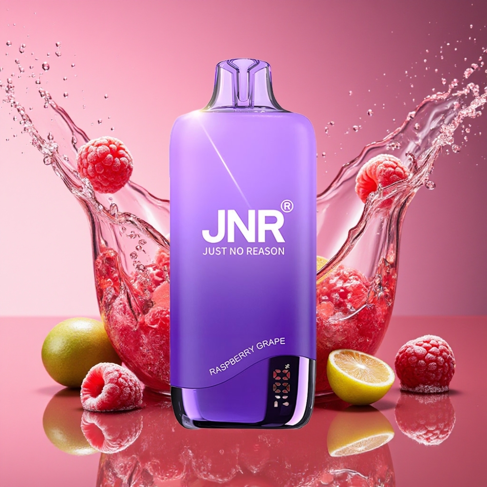 JNR Rainbow 10500 Puffs Engangs Vape Hindbær Drue 600mAh 18ml 0.8ohm Mesh Coil USB Type-c Battery E-liquid Indicator Engros Danmark