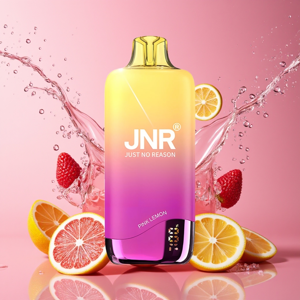 JNR Rainbow 10500 Puffs Engangs Vape Lyserød Citron 600mAh Engros Danmark
