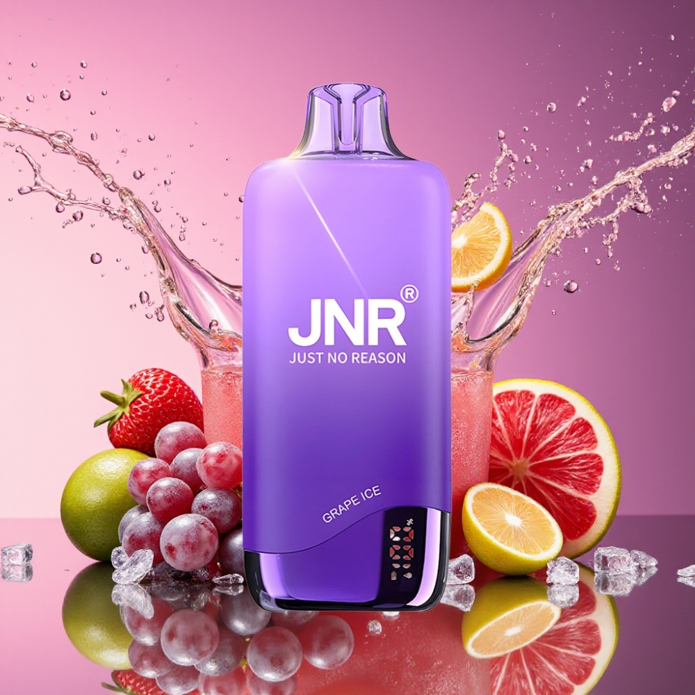 JNR Rainbow 10500 Puffs Engangsvape Blå Is 600mAh 0.8ohm Mesh 18ml Type-C 98x39x25mm Batteri & E-væske Indikator 0%/2%/5% Engros Danmark