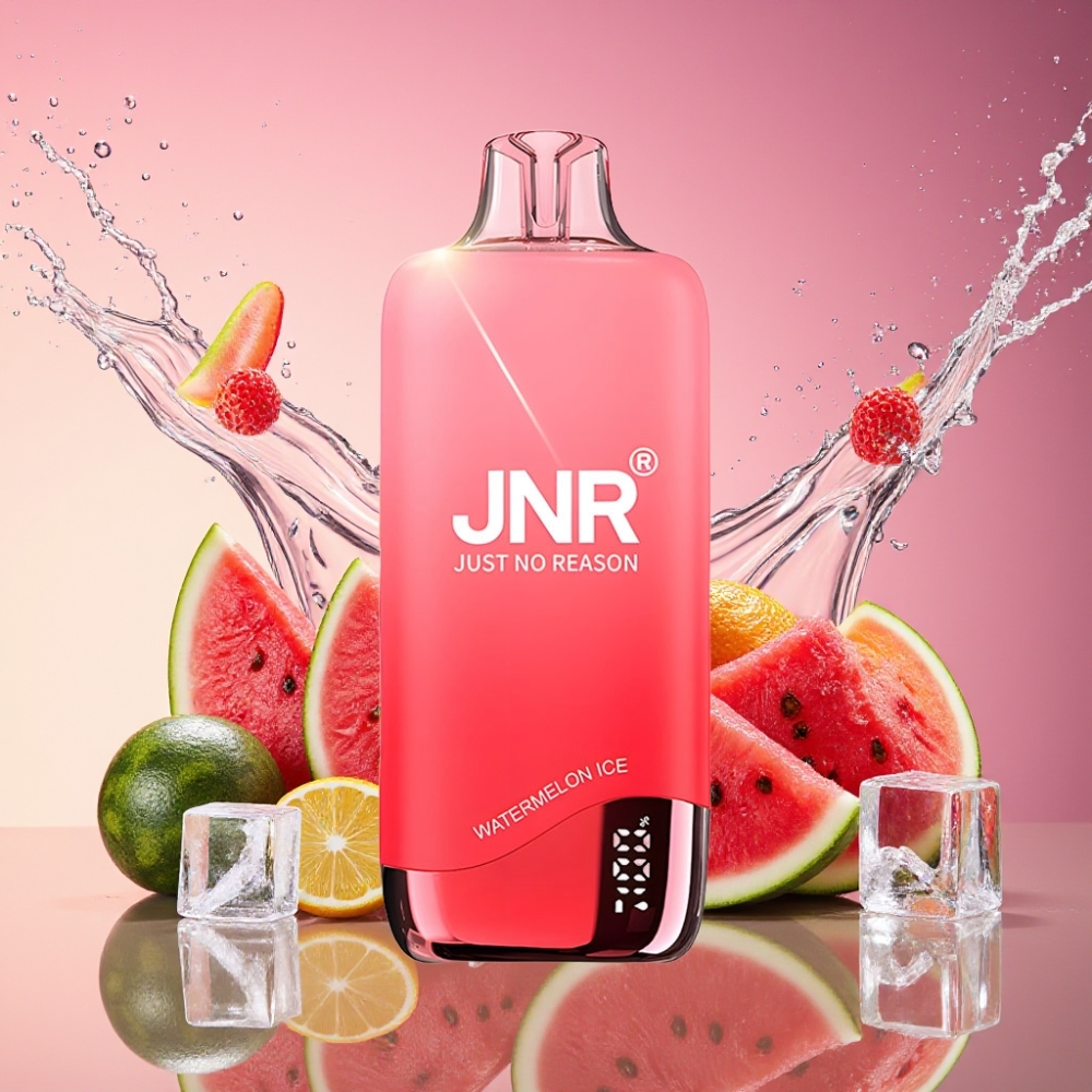 JNR Rainbow 10500 Puffs Vandmelon Is Disposable Vape 600mAh 18ml 0.8ohm Mesh Engros Danmark