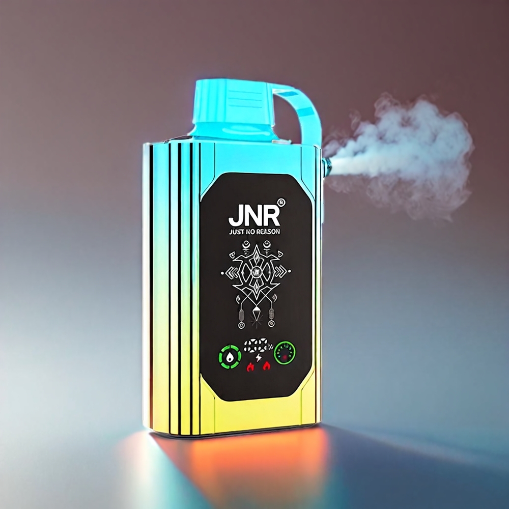 JNR Shisha Box 20500 Puffs HD Display 1000mAh 25ml Dual Mesh Coil Type-C Blåbær Mynte | 20500 Puffs 1000mAh 25ml Type-C Engros Danmark