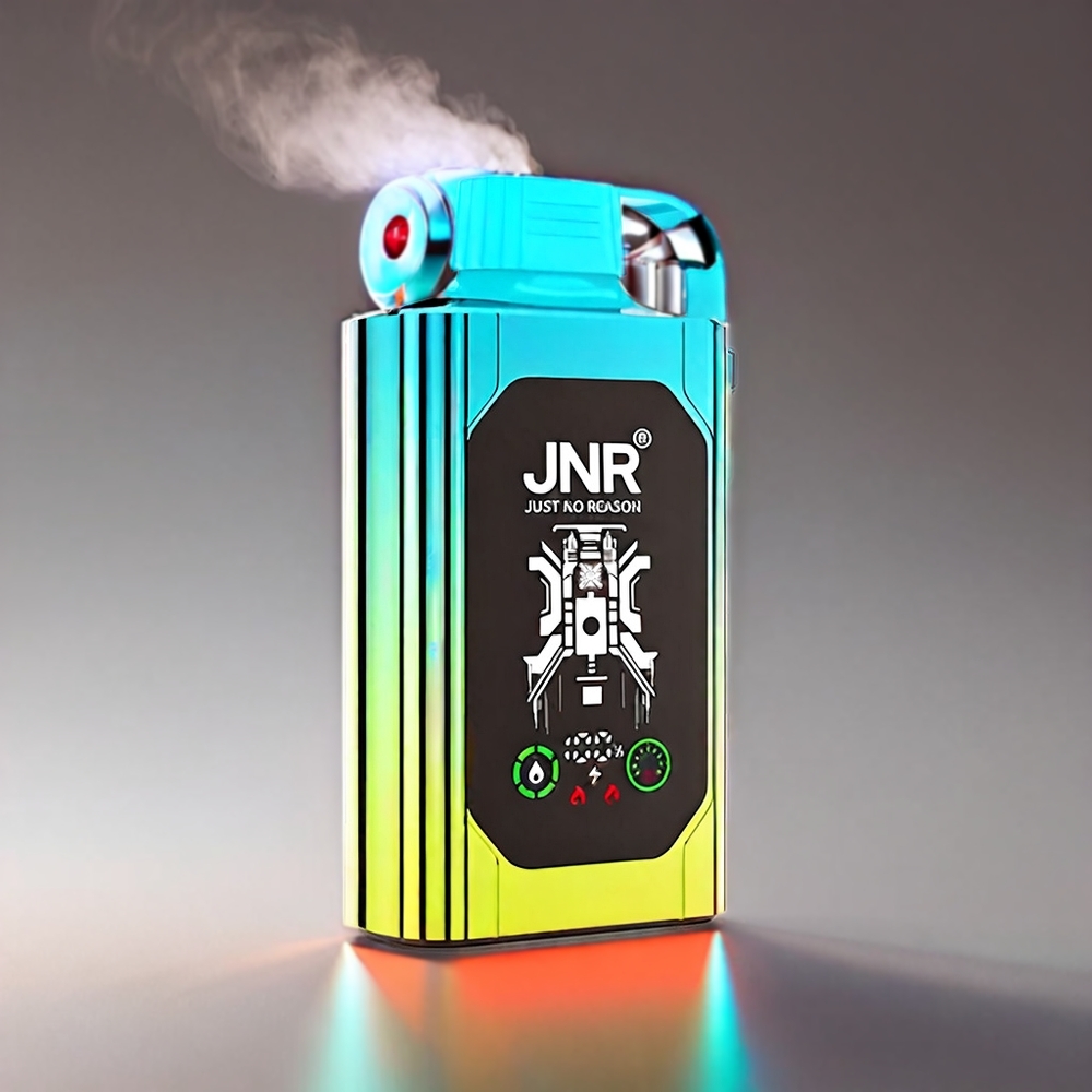 JNR Shisha Box 20500 Puffs Jordbær Kiwi HD Skærm 1000mAh 25ml Dual Mesh & Dual Core Type-C Engros Danmark