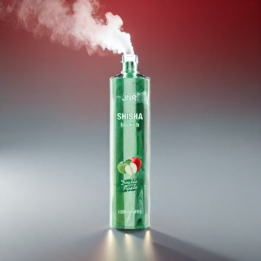 JNR Shisha Hookah 12000 Puffs Dobbelt Æble Vape Type-C 750mAh 24ml 0.6 Ohm 10 stk Engros Danmark