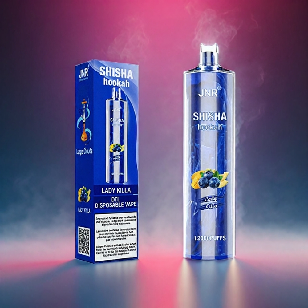 JNR Shisha Hookah Lady Killa 12000 Puffs 750mAh 24ml 0.6Ohm Type-C 10stk Engros Danmark