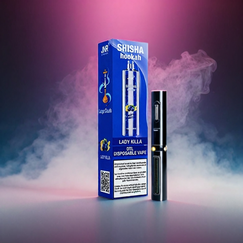 JNR Shisha Hookah Lady Killa 12000 Puffs 750mAh 24ml 0.6Ohm Type-C 10stk Engros Danmark