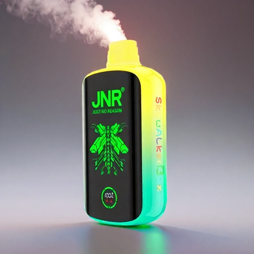 JNR Skywalker Box Blåbær Vandmelon 21000 Puffs 850mAh 25ml Dual Mesh Coil Type-C Fuldskærmsdisplay Engros Danmark