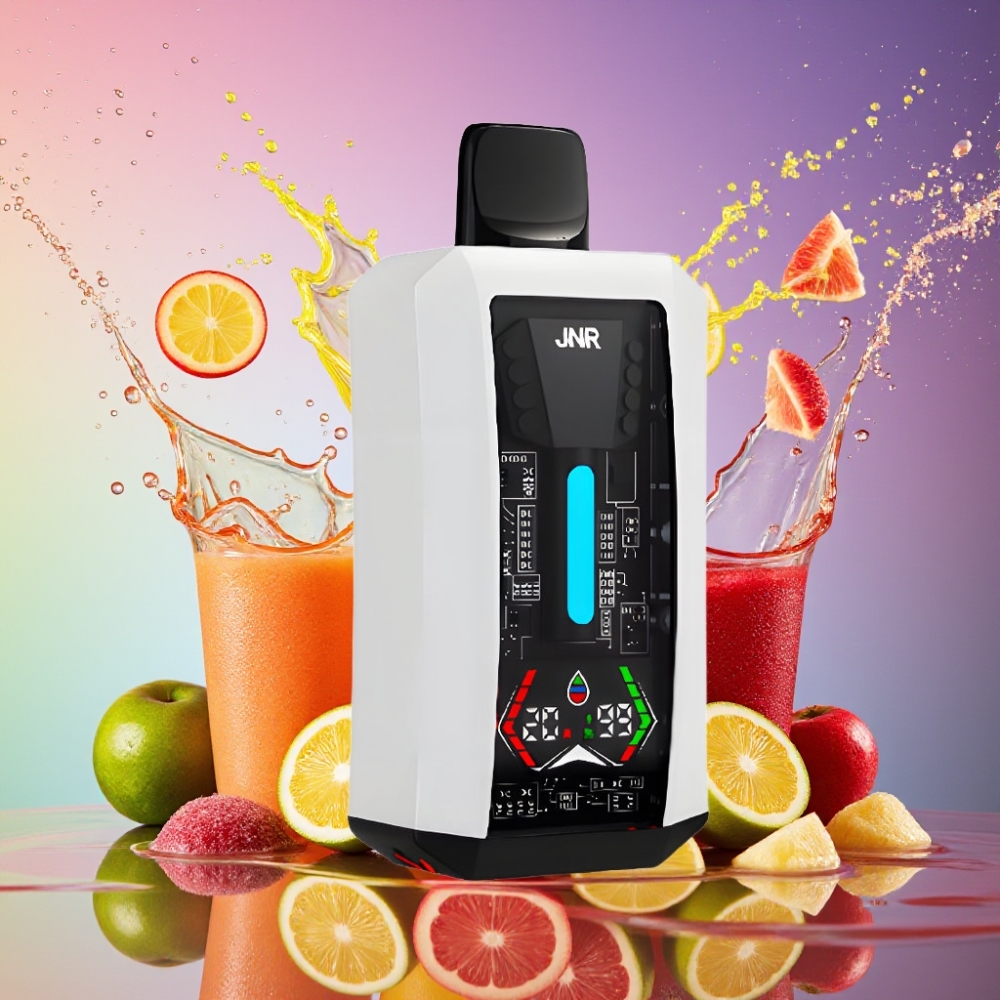 JNR Tank Pro 33000 Puffs 28ml Digital Display Dual Mesh Coil 15W/20W 850mAh Type-C 2% Engros Danmark