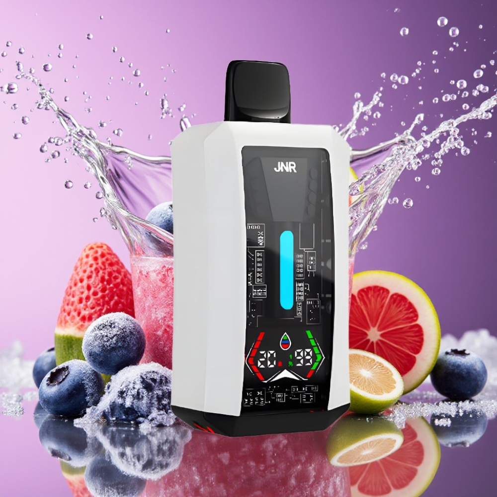 JNR Tank Pro 33000 Puffs Engangs Vape Blåbær Is 28ml e-Liquid 2 % Nikotin 850mAh Engros Danmark