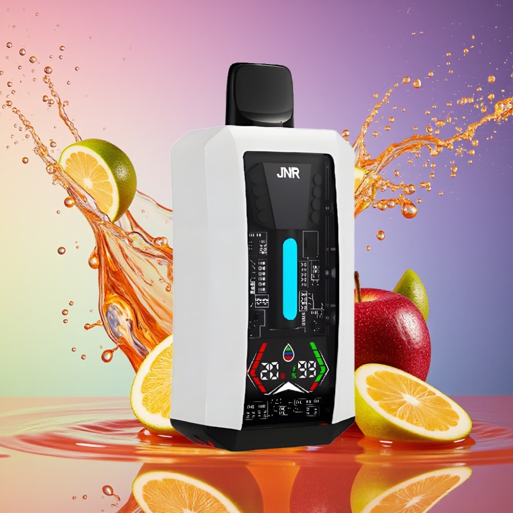 JNR Tank Pro 33000 Puffs Engangs Vape Dobbelt Æble - 33000 Puffs 28ml Digital Display Dual Mesh Coil 15W/20W 850mAh Type-C 2% Nicotin Engros Danmark