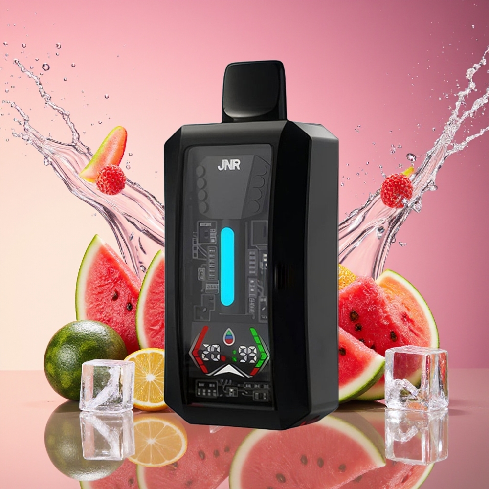 JNR Tank Pro 33000 Pust Vandmelon Is 28ml 2% Nikotin Engros Danmark
