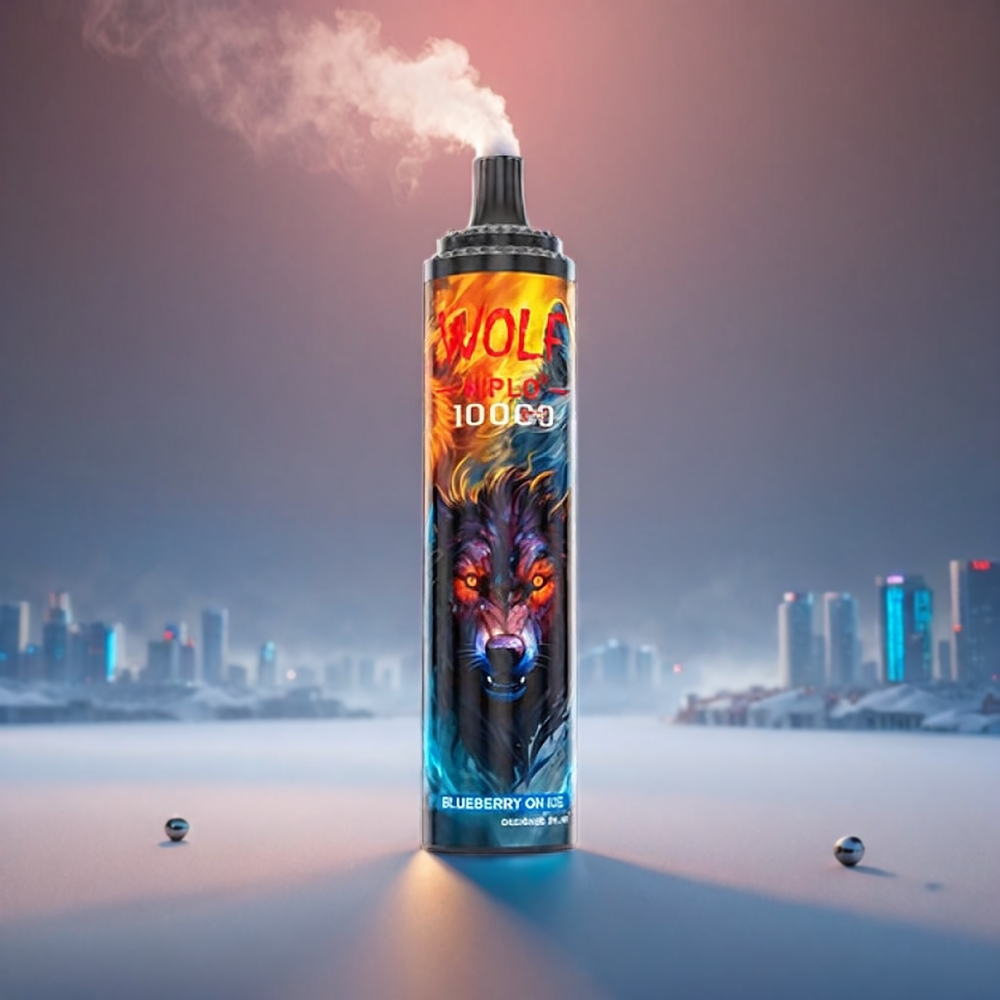 JNR Wolf 10000 Puffs Blåbær På 1.0Ω Mesh 650mAh 20ml 0/2/5% Type-C Engros Danmark