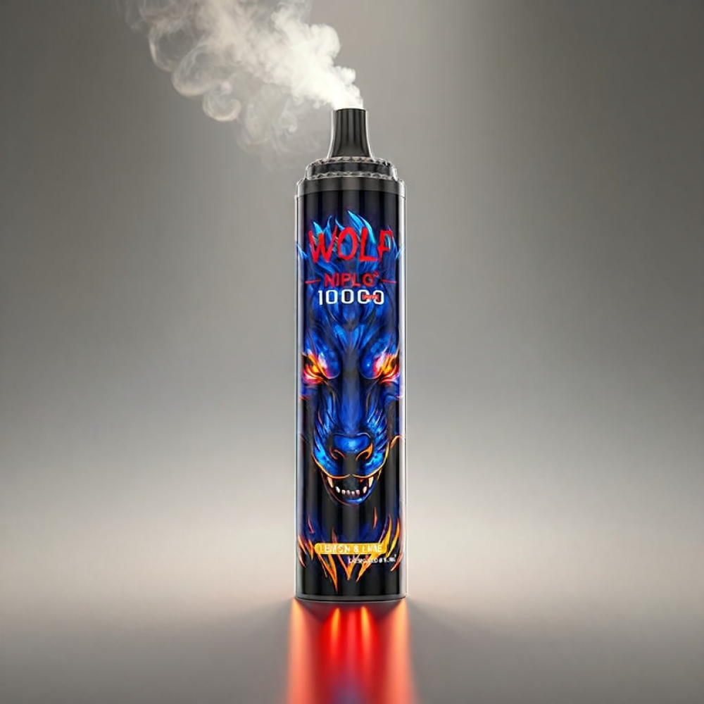 JNR Wolf 10000 Puffs Citron & Lime 1.0 Ohm Mesh 650mAh 20ml 0%/2%/5% Type-C Engros Danmark