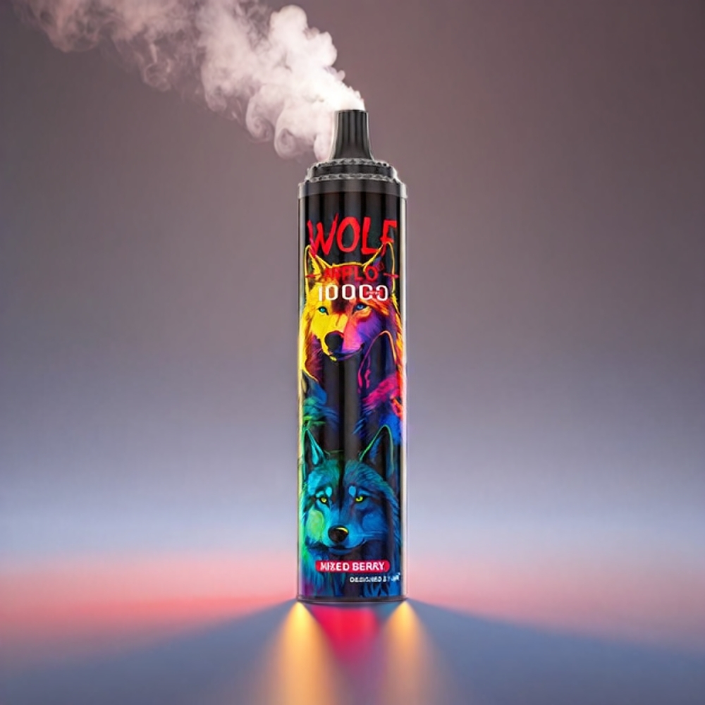 JNR Wolf 10000 Puffs Mixed Bær – 1.0 Ohm Mesh Coil, 650mAh, 20ml, 0%/2%/5% Nicotin, Type-C – Engros Danmark