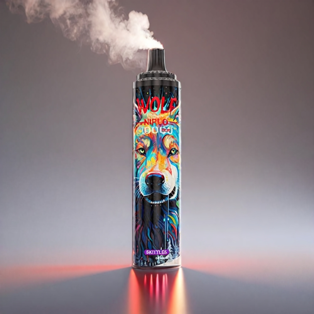 JNR Wolf 10000 Puffs Skittles 1.0Ω 650mAh 20ml 0%/2%/5% Type-C Engros Danmark