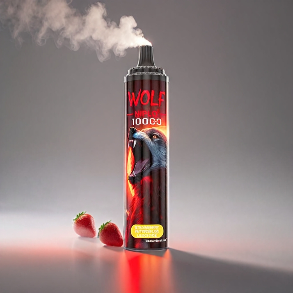 JNR Wolf 20ml 650mAh Type-C 10000 Puffs 1.0 Ohm Jordbær Vandmelon Lemonade Engros Danmark
