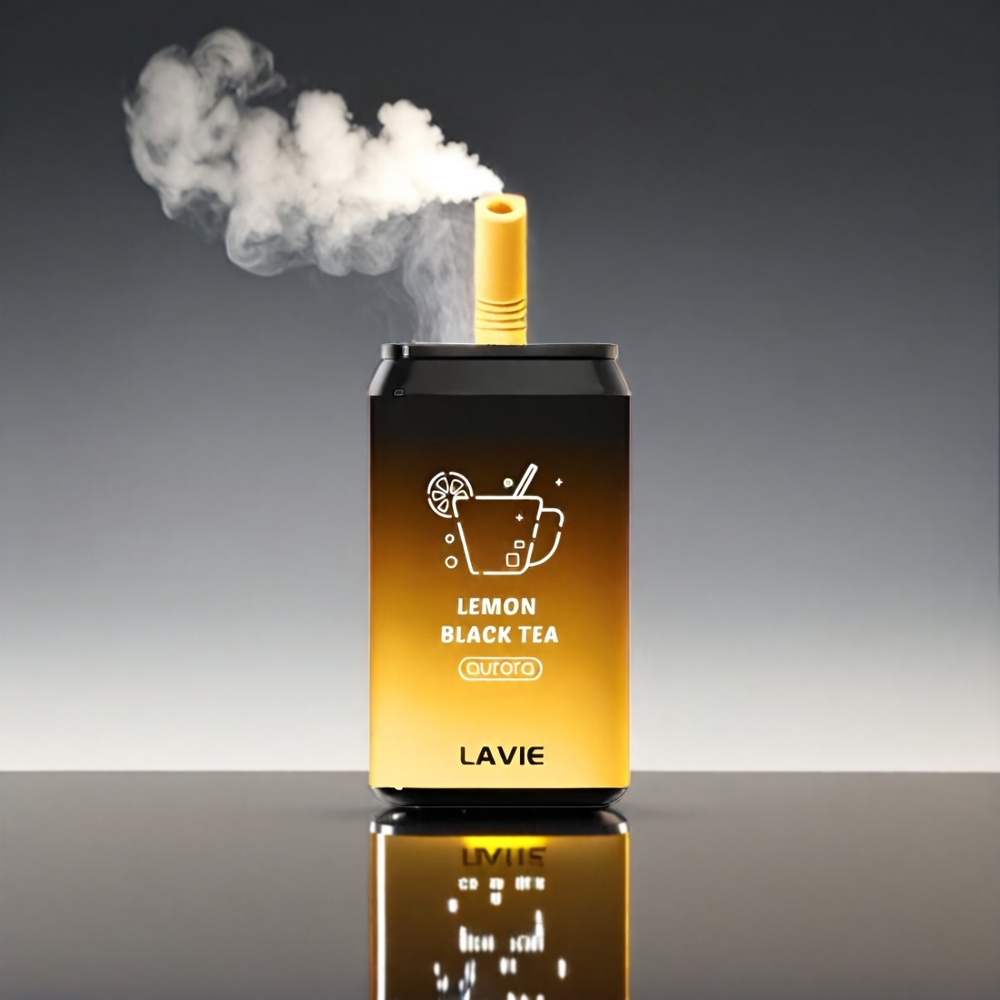 LAVIE Aurora 11000 Puff Citronsort Te 22ML 650mAh Type C 0%/2%/5% Engros Danmark