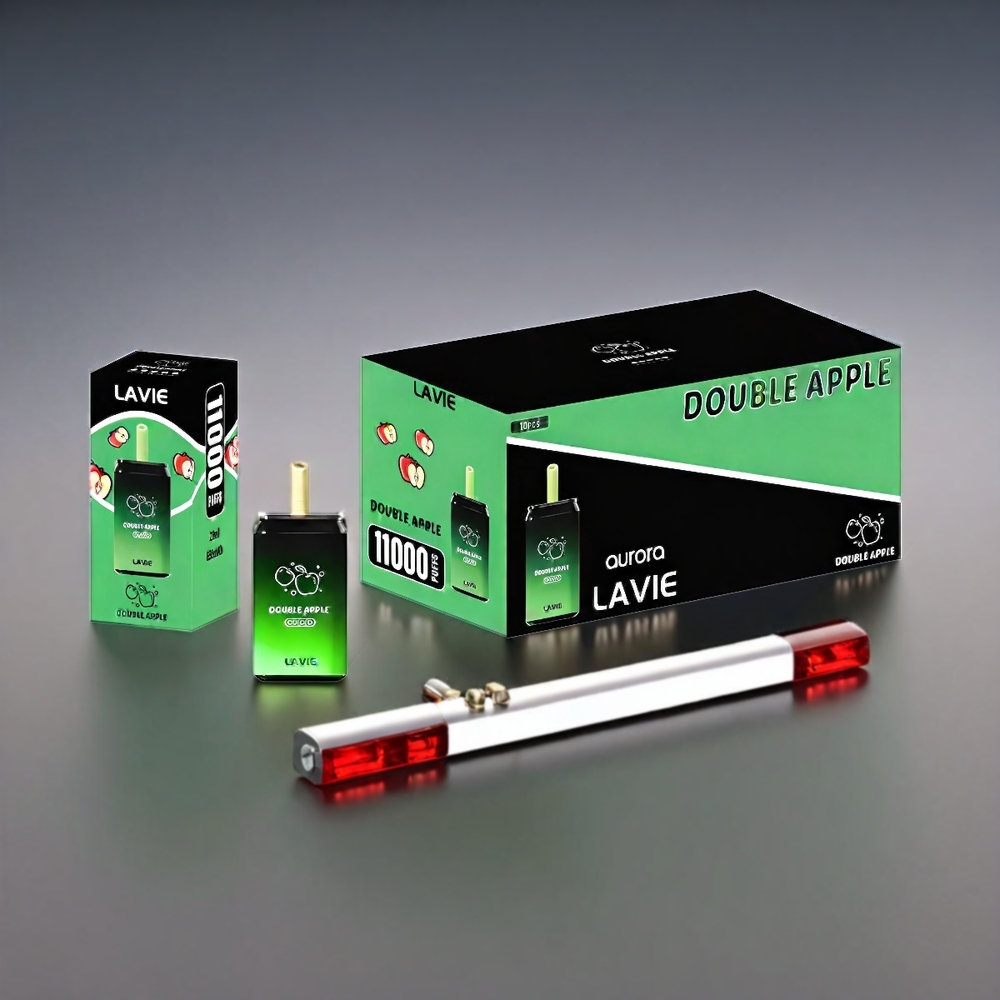 LAVIE Aurora 11000 Puffs Dobbelt Æble 650mAh Type C 22ML 0% Engros Danmark