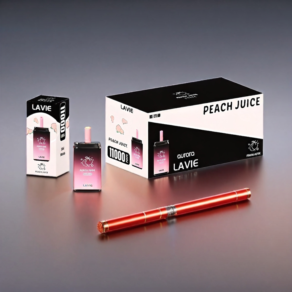 LAVIE Aurora 11000 Puffs Fersken Juice 0%/2%/5% 22ML 650mAh Type C Engros Danmark