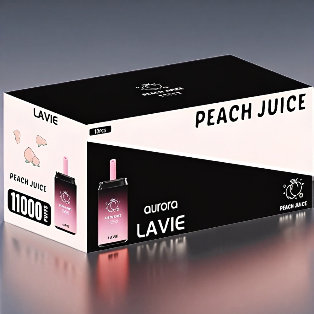 LAVIE Aurora 11000 Puffs Fersken Juice 0%/2%/5% 22ML 650mAh Type C Engros Danmark