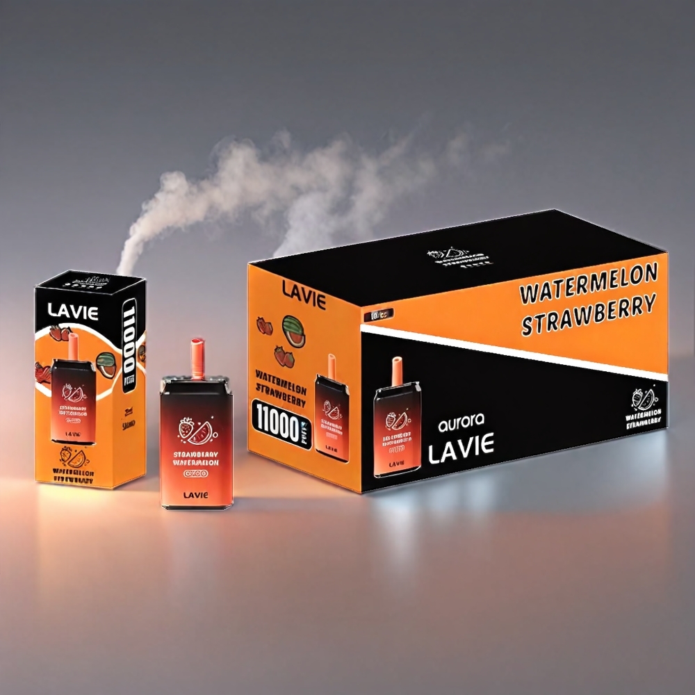 LAVIE Aurora Jordbær Vandmelon 11000 Puffs 22ML 650mAh Type C Engros Danmark