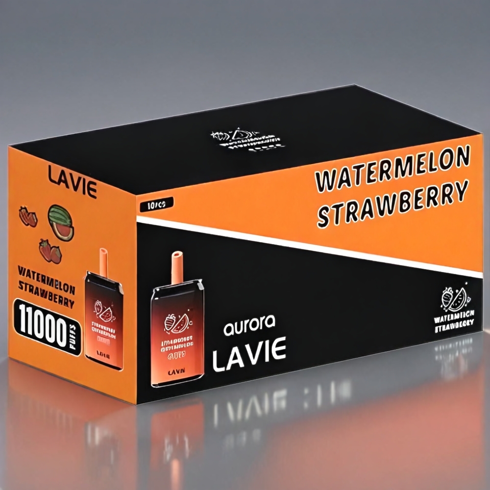 LAVIE Aurora Jordbær Vandmelon 11000 Puffs 22ML 650mAh Type C Engros Danmark