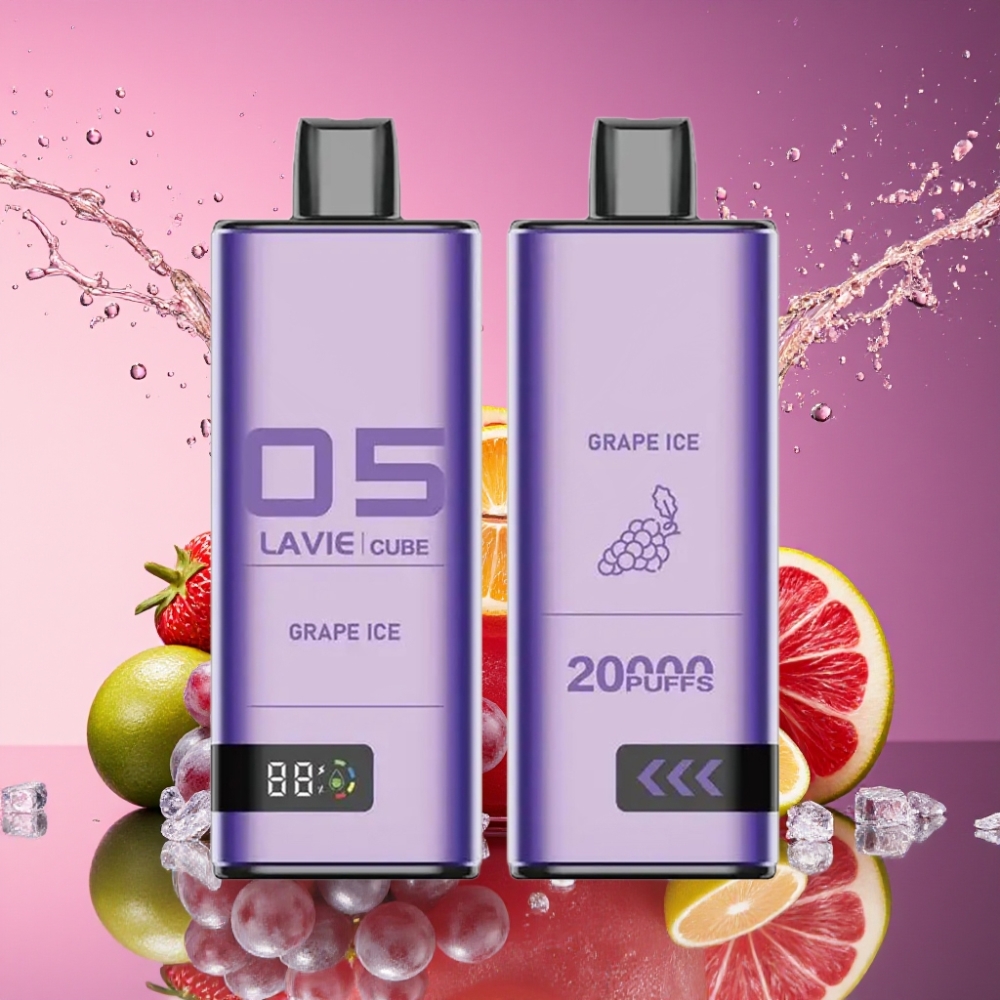 Lavie Cube 20000 Pust Salt Nicotine 2% 5% 28ML 600mAh Type C 0.09 kg 11.2 × 4 × 1.75 cm Vindrue Is Engros Danmark