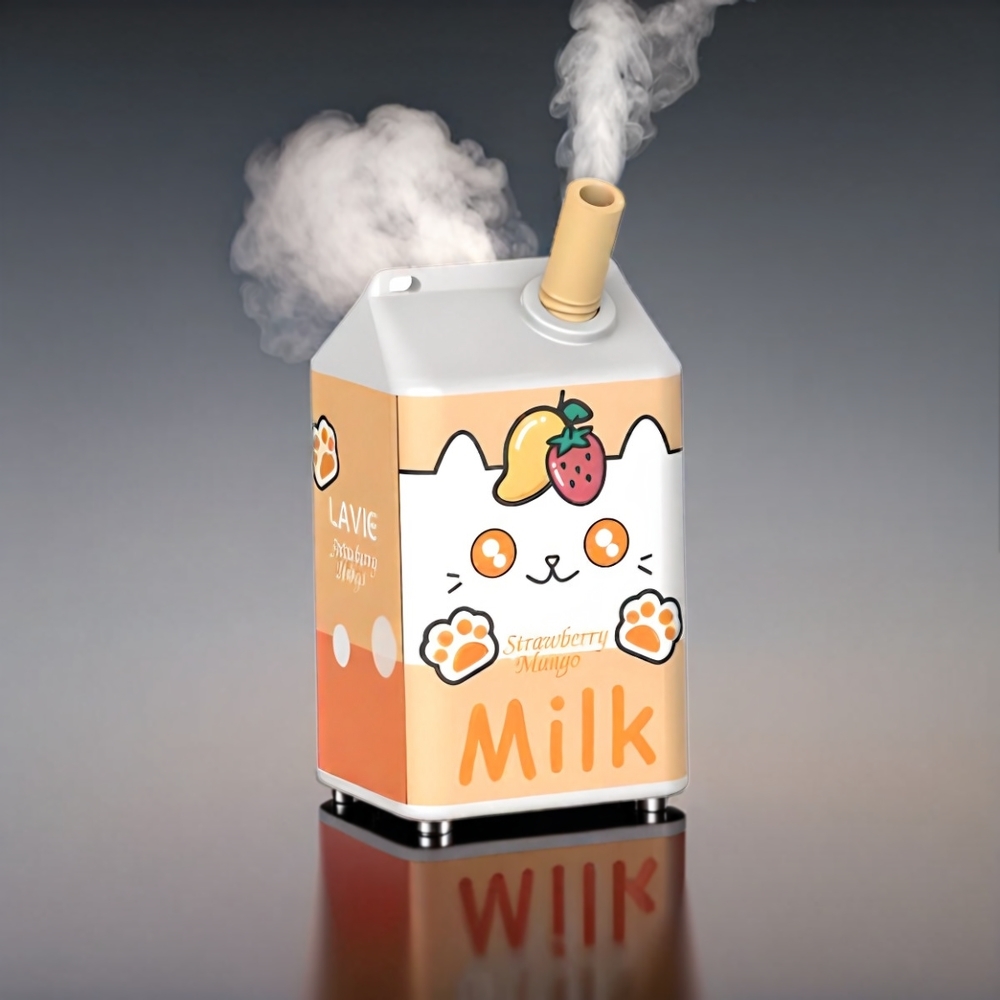 LAVIE Milk 7000 Puffs 16ML 600mAh Type C Jordbær Mango Engros Danmark