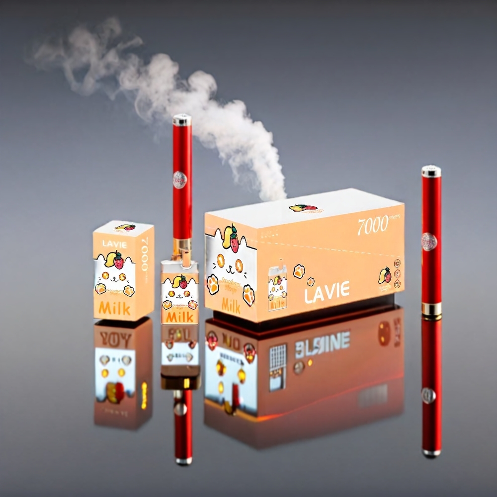 LAVIE Milk 7000 Puffs 16ML 600mAh Type C Jordbær Mango Engros Danmark