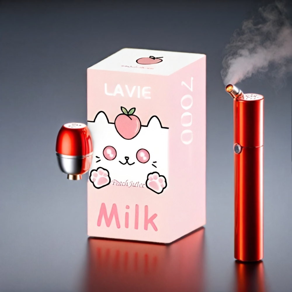 LAVIE Milk 7000 Puffs Ferskenjuice 16ML 600mAh Type C 0-5% - Engros Danmark