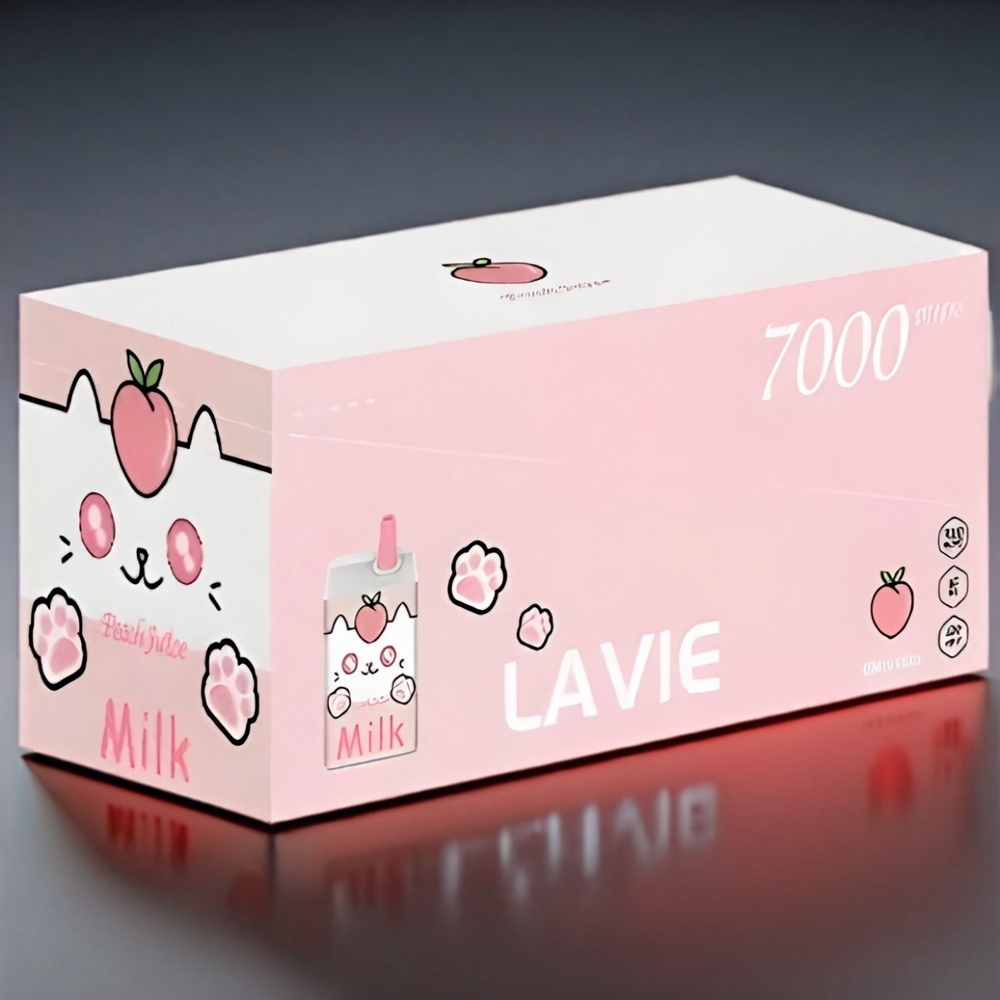 LAVIE Milk 7000 Puffs Ferskenjuice 16ML 600mAh Type C 0-5% - Engros Danmark