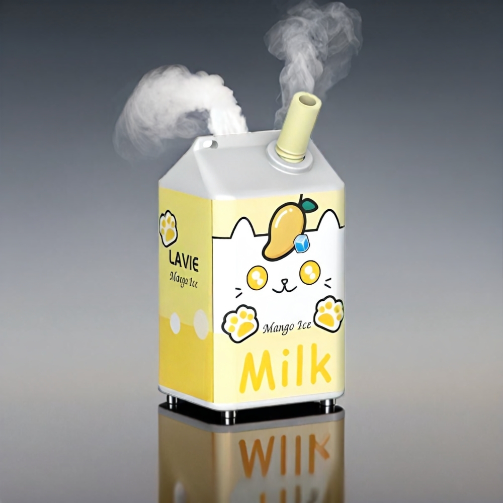 LAVIE Milk 7000 Puffs Mango (0kg 37x34x65 7000p 16ml 600mAh Type C) Engros Danmark