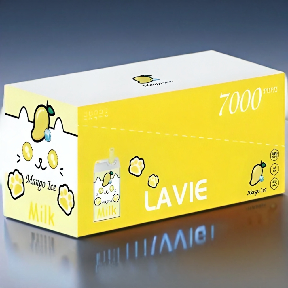 LAVIE Milk 7000 Puffs Mango (0kg 37x34x65 7000p 16ml 600mAh Type C) Engros Danmark