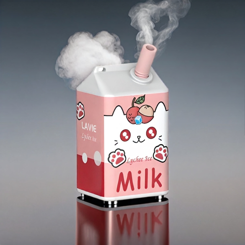 LAVIE Milk 7000 Puffs Type C 600mAh 16ML 0-5% Nikotin Licet Engros Danmark