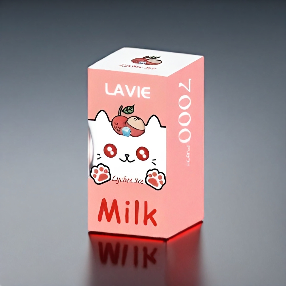 LAVIE Milk 7000 Puffs Type C 600mAh 16ML 0-5% Nikotin Licet Engros Danmark