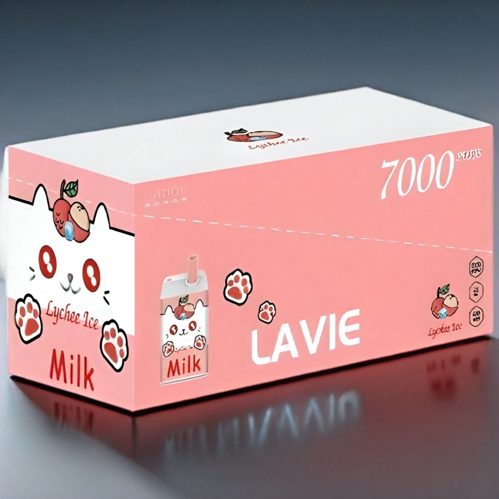 LAVIE Milk 7000 Puffs Type C 600mAh 16ML 0-5% Nikotin Licet Engros Danmark