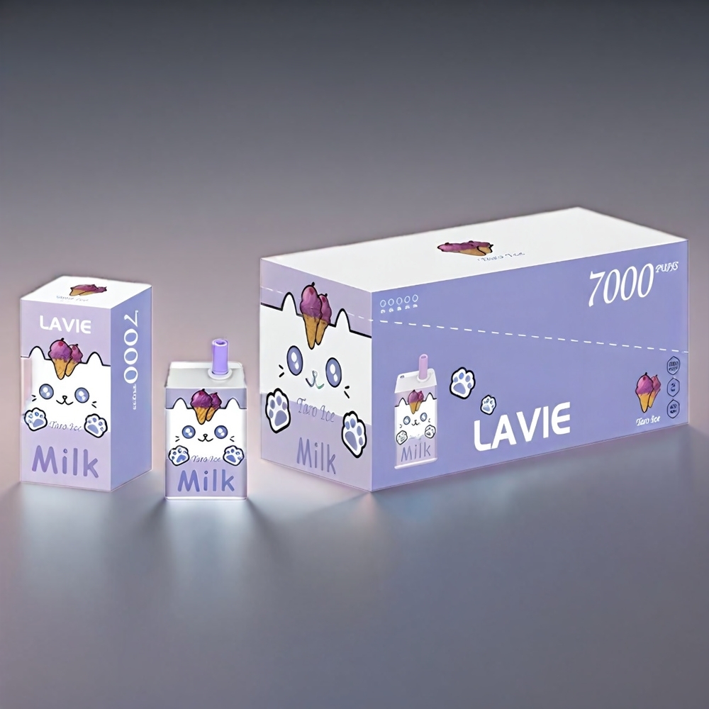 LAVIE Milk 7000 Puffs Vindrue 16ML 600mAh Type C 0-5% Nicotin Engros Danmark
