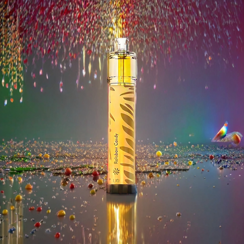 LIO Bee Lit 2500 Puffs Engangs Vape Regnbue Slik - Ø22.5mm 115.5mm, 1300mAh, 6.0ml, 5% Engros Danmark