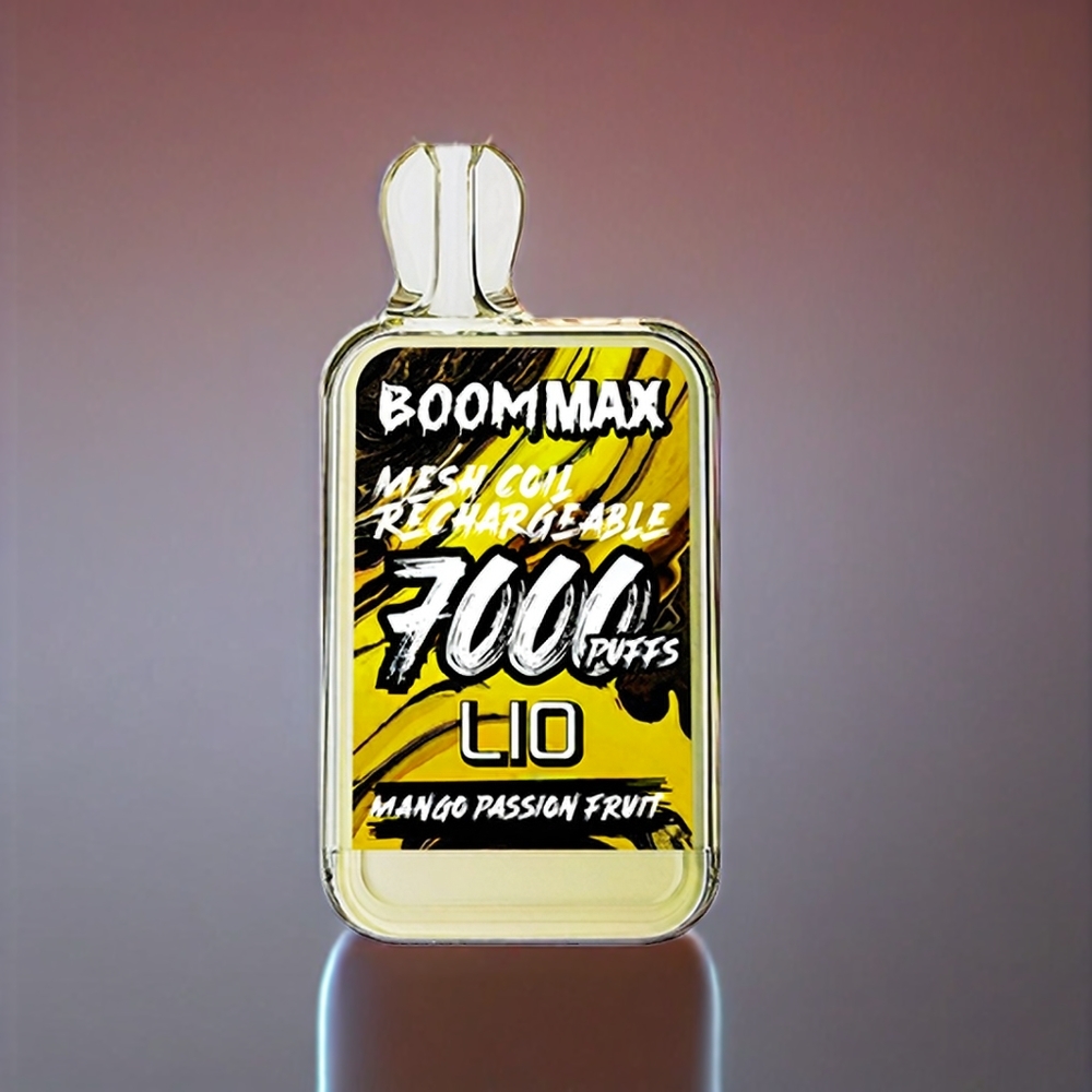 LIO BOOM MAX 7000 Mund Mango Passionsfrugt 15ml 50mg Type-C 650mAh Engros Danmark