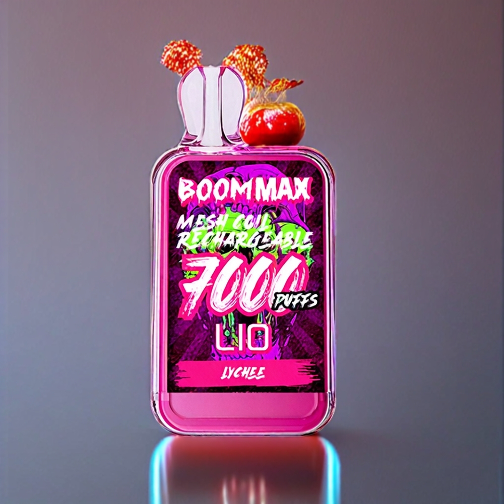 LIO BOOM MAX 7000 Pust Disposable Vape Litchi 650mAh 15ml 50mg Engros Danmark