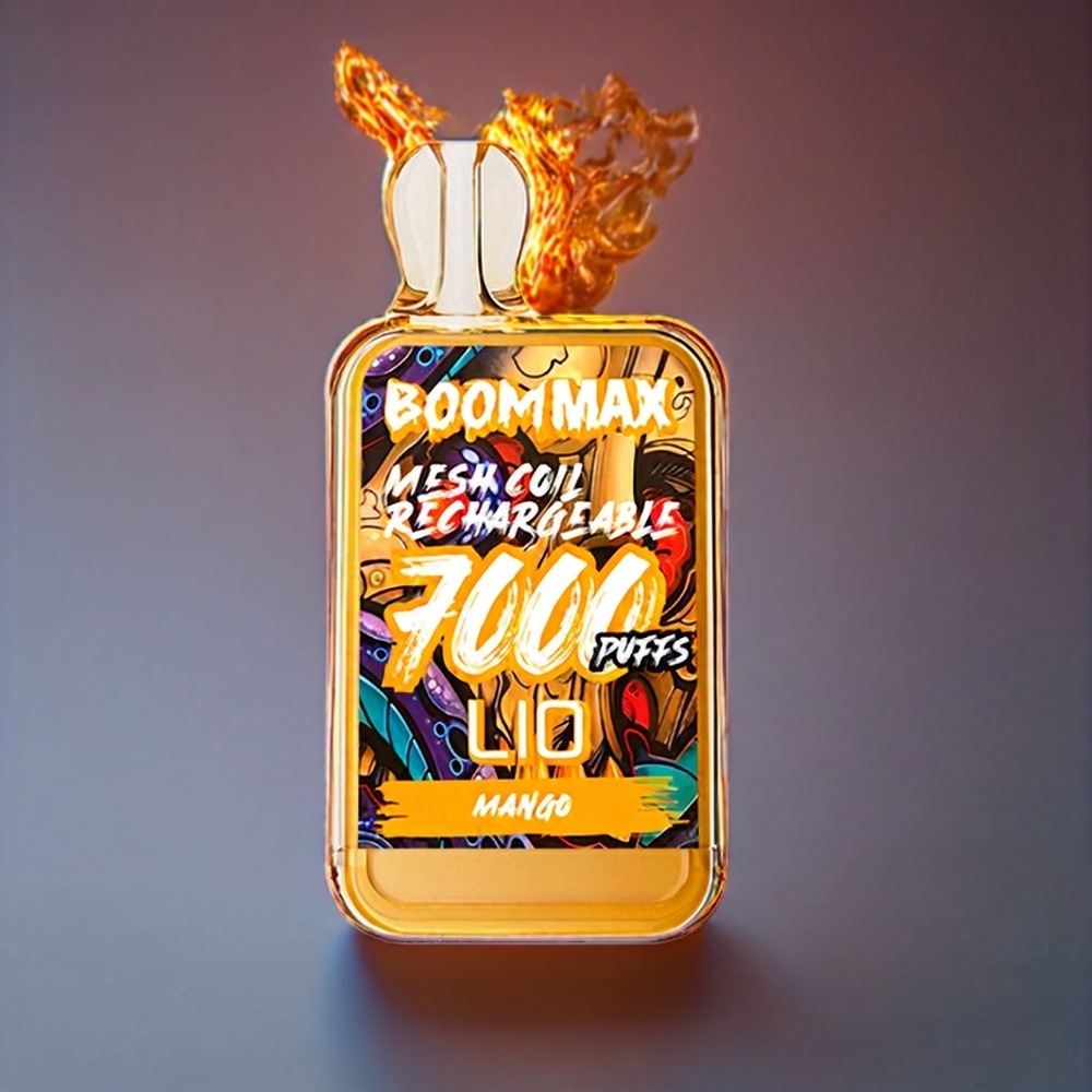 LIO BOOM MAX 7000 Pust Engangs Vape Mango 650mAh 15ml 50mg Engros Danmark