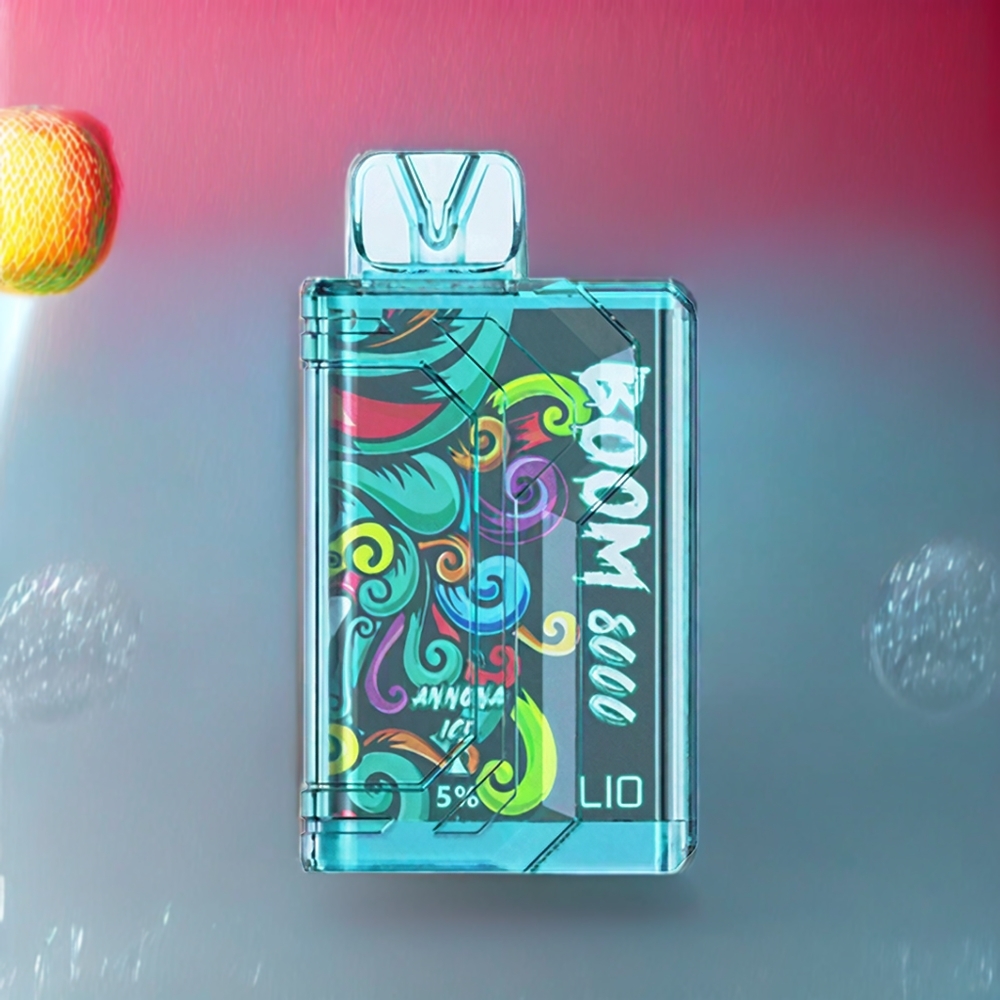 LIO BOOM PRO 8000 Pust Engangs Vape Annona Is 650mAh Type-C 15ml 5% Mesh Engros Danmark