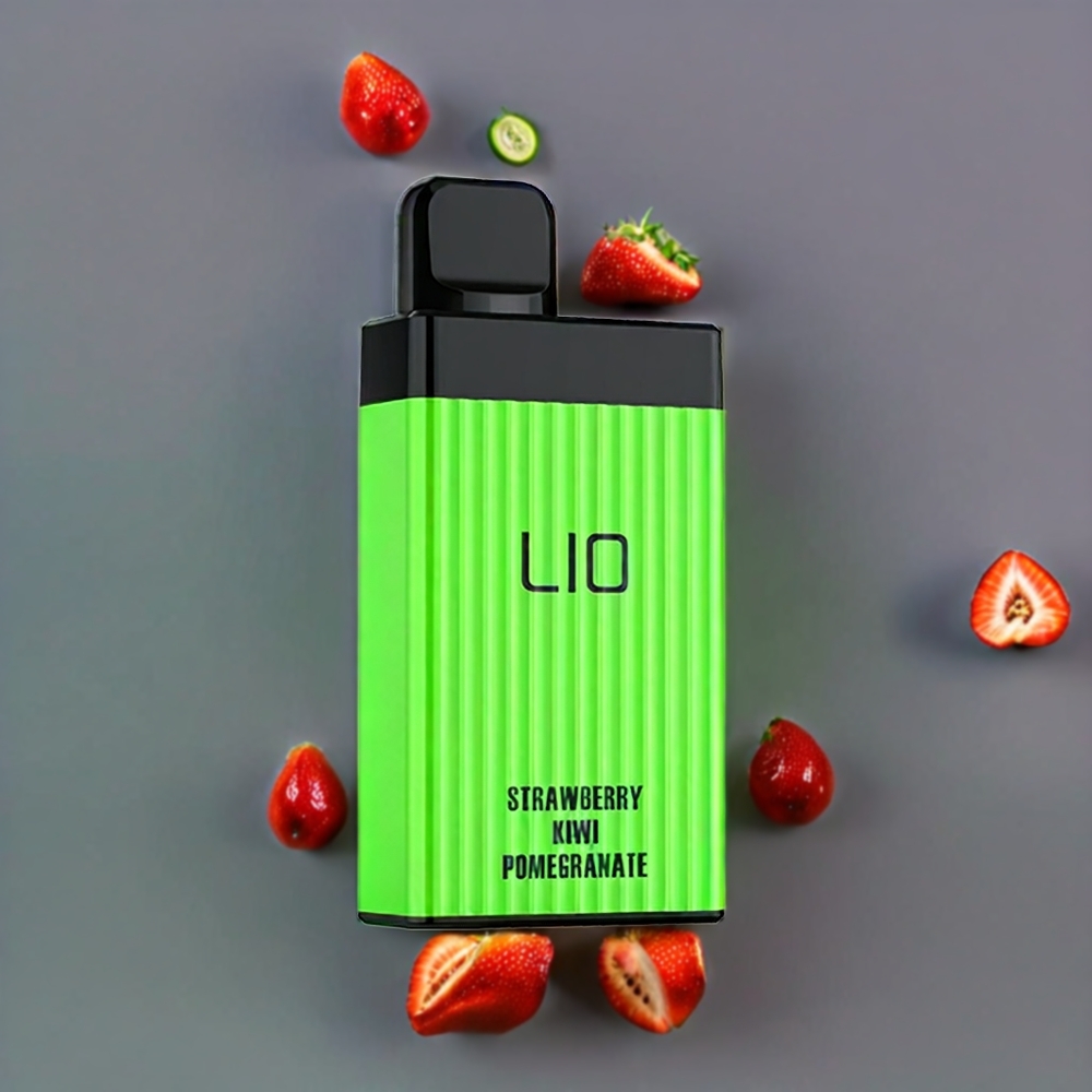 LIO BOXX 4000 Puffs Engangs Vape Jordbær Kiwi Granatæble 650mAh Type-C 10ml 50mg Engros Danmark