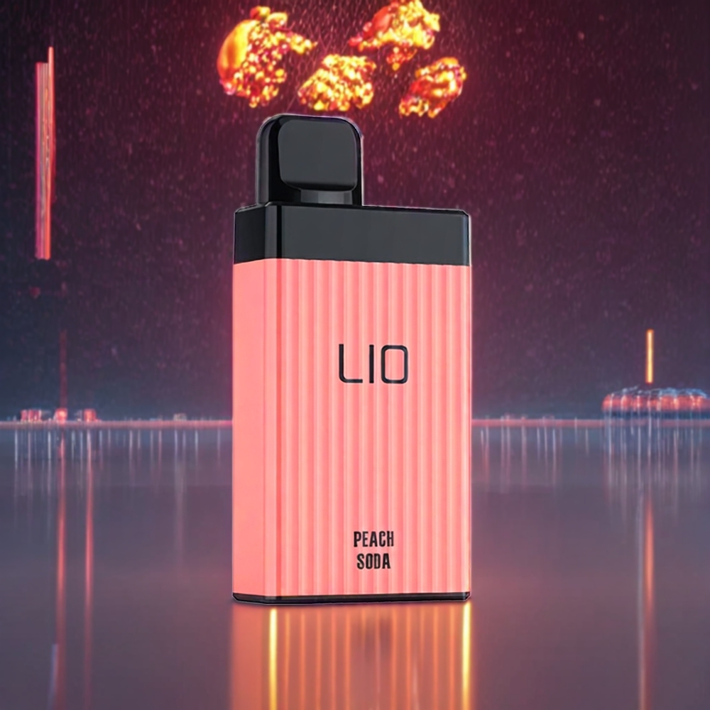 LIO BOXX 4000 Pust Almindelig Peach Sodavand 10ml 50mg Type-C 650mAh Engros Danmark