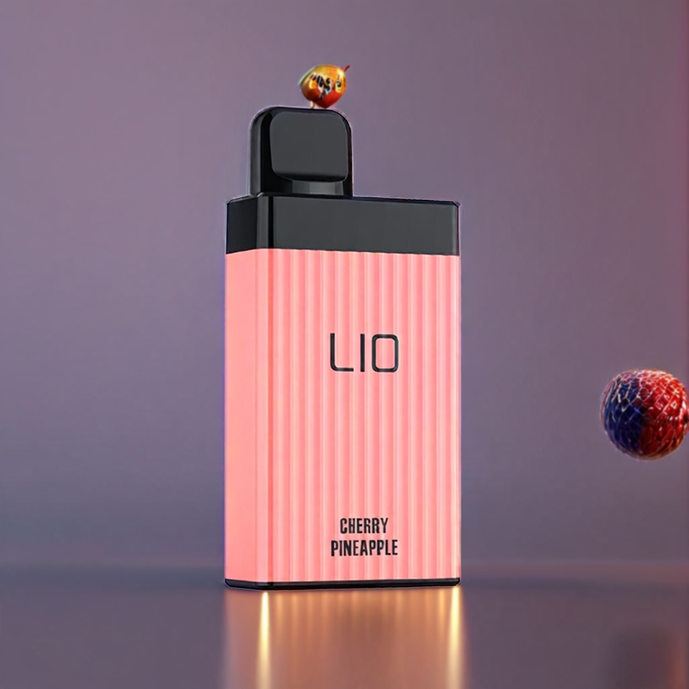 LIO BOXX 4000 Pust Engangs Vape Kirsebær Ananas 650mAh Type-C 10ml 50mg/30mg Engros Danmark