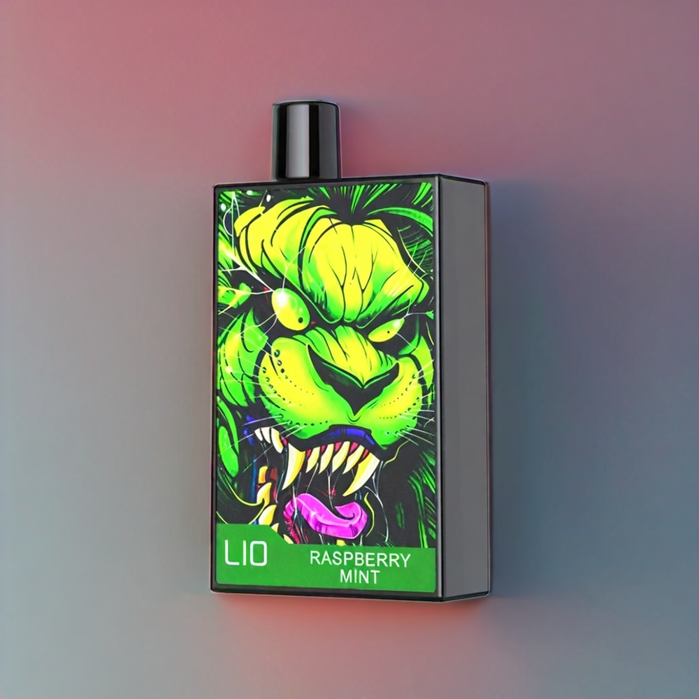 LIO CAPO 4500 Pust Engangs Vape Hindbær Mynte 600mAh Type-C 12ml 50mg/30mg Engros Danmark