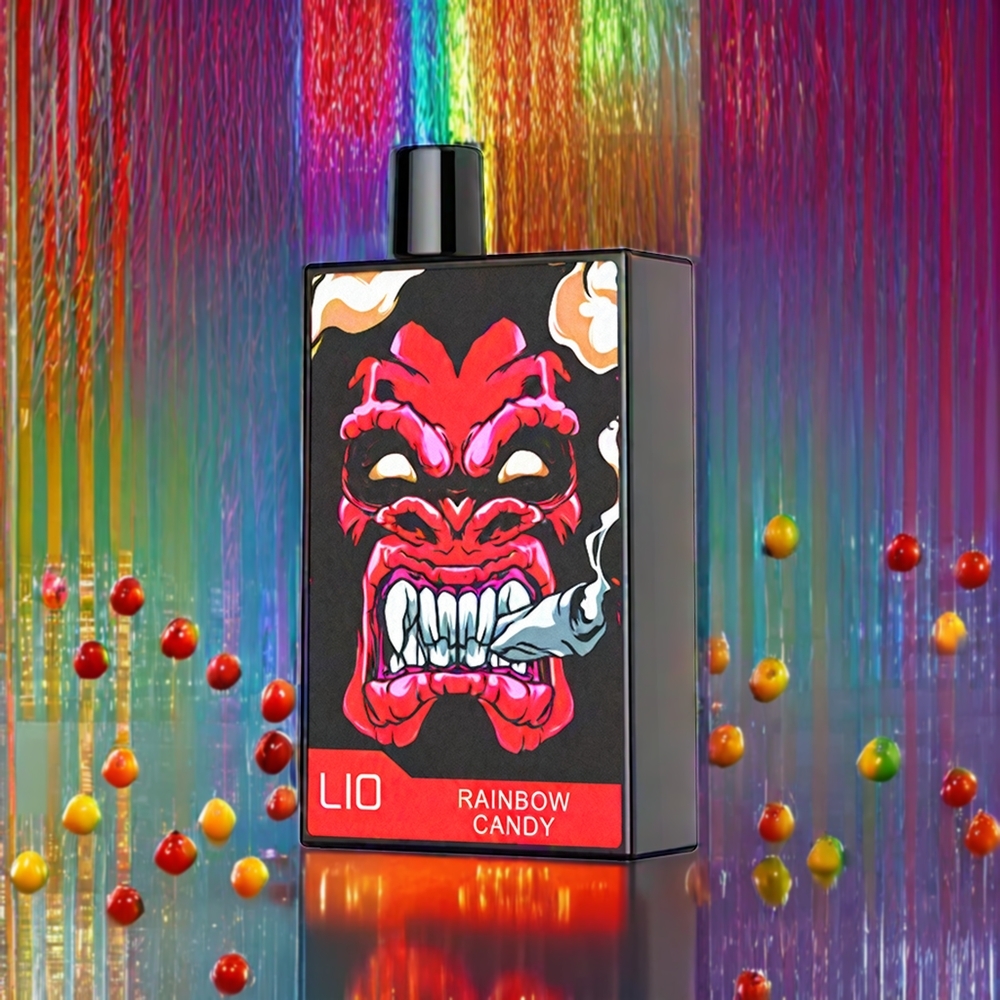 LIO CAPO 4500 Pust Engangs Vape Regnbue Slik 600mAh 12ml 50mg/30mg Engros Danmark