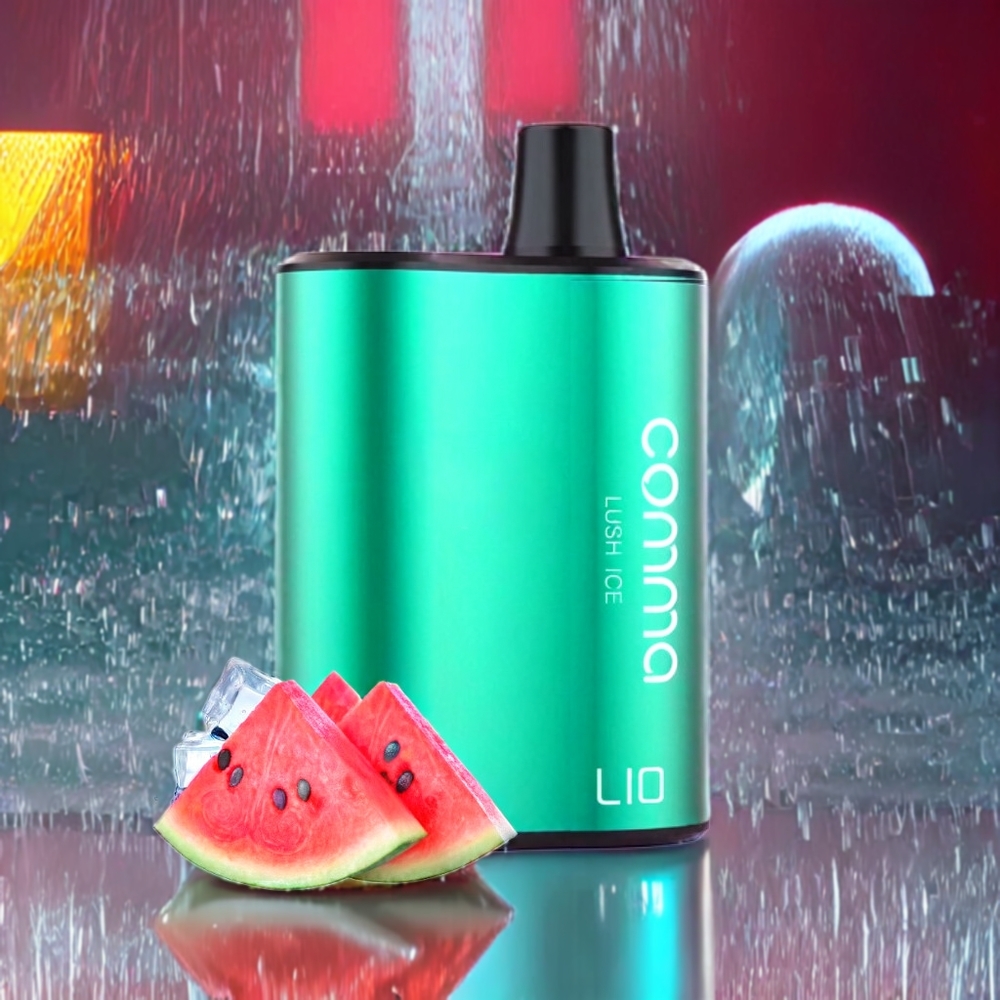 LIO COMMA 5000 Puffs Bærbar Vape Lush Is 15 ml 50 mg Type-C Engros Danmark