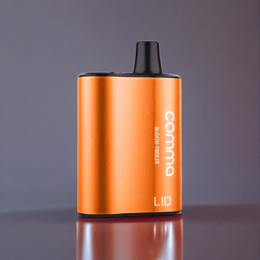 LIO COMMA 5000 Puffs Engangs Vape Blodfrys 15ml 50mg Type-C 900mAh Engros Danmark